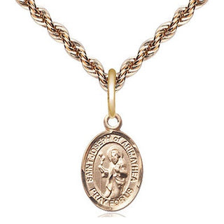14kt Gold Filled Saint Joseph of Arimathea Medal Religious and Catholic Jewelry Engraved Catholic Saint Jewelry
