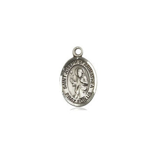 Pewter Saint Joseph of Arimathea Medal Engraved Catholic Saint Jewelry