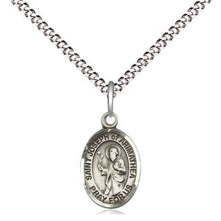 Pewter Saint Joseph of Arimathea Medal Religious and Catholic Jewelry Engraved Catholic Saint Jewelry