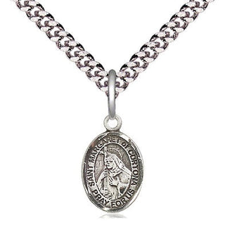 Pewter Saint Margaret of Cortona Medal Religious and Catholic Jewelry Engraved Catholic Saint Jewelry