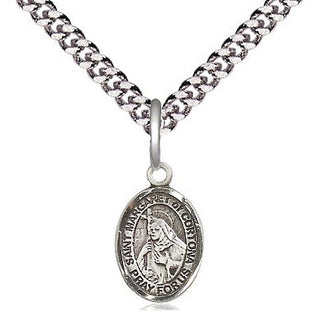 Pewter Saint Margaret of Cortona Medal Religious and Catholic Jewelry Engraved Catholic Saint Jewelry