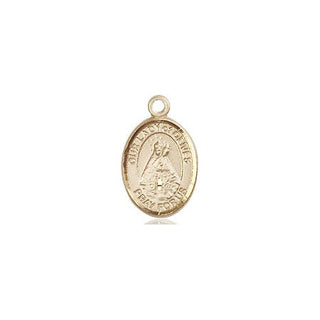 14kt Gold Our Lady of Olives Medal Engraved Catholic Saint Jewelry