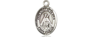 Pewter Our Lady of Olives Medal Engraved Catholic Saint Jewelry