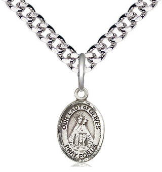 Pewter Our Lady of Olives Medal Religious and Catholic Jewelry Engraved Catholic Saint Jewelry