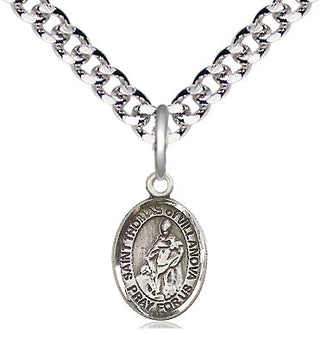 Pewter Saint Thomas of Villanova Medal Religious and Catholic Jewelry Engraved Catholic Saint Jewelry