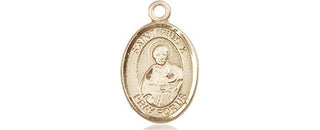 14kt Gold Saint Pius X Medal Engraved Catholic Saint Jewelry