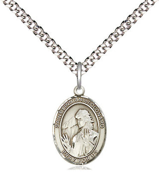 Pewter Saint Finnian of Clonard Medal Religious and Catholic Jewelry Engraved Catholic Saint Jewelry
