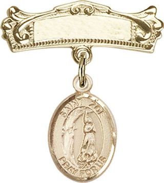 14kt Gold Filled Badge Pin St. Zoe of Rome Baby Badge - Engravable