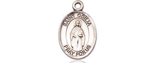 Pewter Saint Odilia Medal Engraved Catholic Saint Jewelry