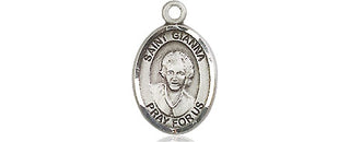 Pewter Saint Gianna Medal Engraved Catholic Saint Jewelry