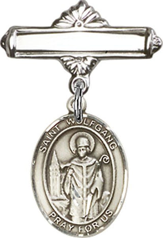 Sterling Silver Polished Badge Pin St. Wolfgang Baby Badge - Engravable