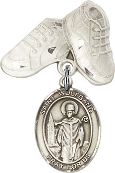 Sterling Silver Baby Boots St. Wolfgang Baby Badge - Engravable