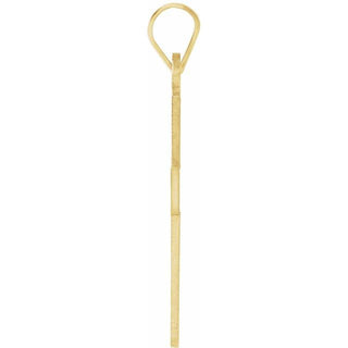 14K Yellow Cross Pendant