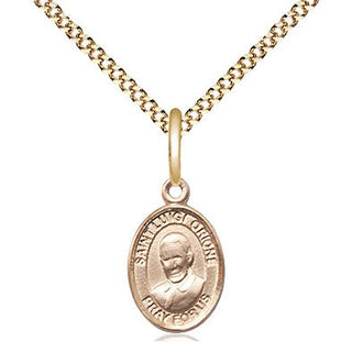 14kt Gold Filled Saint Luigi Orione Medal Religious and Catholic Jewelry Engraved Catholic Saint Jewelry