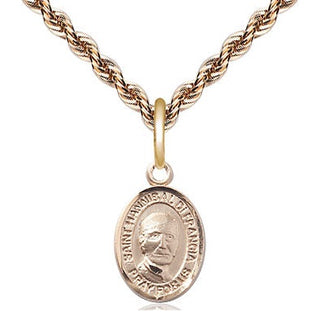 14kt Gold Filled Saint Hannibal Medal Religious and Catholic Jewelry Engraved Catholic Saint Jewelry