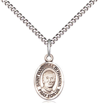 Pewter Saint Hannibal Medal Religious and Catholic Jewelry Engraved Catholic Saint Jewelry