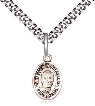 Sterling Silver Saint Hannibal Medal Religious and Catholic Jewelry Engraved Catholic Saint Jewelry