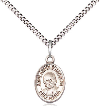 Pewter Saint Arnold Janssen Medal Religious and Catholic Jewelry Engraved Catholic Saint Jewelry