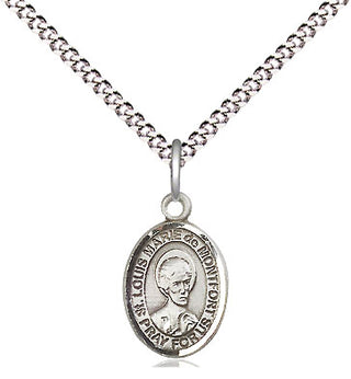 Pewter Saint Louis Marie de Montfort Medal Religious and Catholic Jewelry Engraved Catholic Saint Jewelry