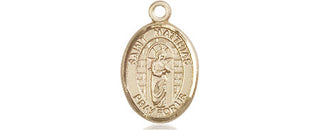 14kt Gold Saint Matthias the Apostle Medal Engraved Catholic Saint Jewelry