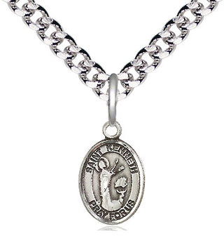 Pewter Saint Kenneth Medal Religious and Catholic Jewelry Engraved Catholic Saint Jewelry