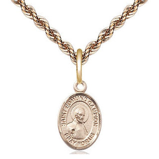 14kt Gold Filled Saint Edmund Campion Medal Religious and Catholic Jewelry Engraved Catholic Saint Jewelry
