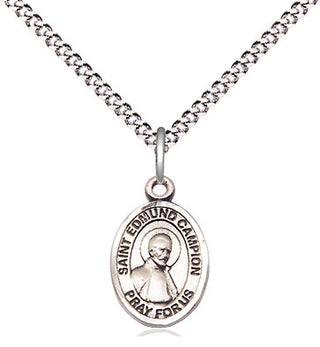 Pewter Saint Edmund Campion Medal Religious and Catholic Jewelry Engraved Catholic Saint Jewelry
