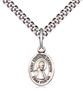 Pewter Saint Edmund Campion Medal Religious and Catholic Jewelry Engraved Catholic Saint Jewelry