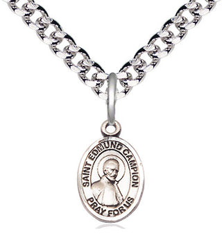 Pewter Saint Edmund Campion Medal Religious and Catholic Jewelry Engraved Catholic Saint Jewelry