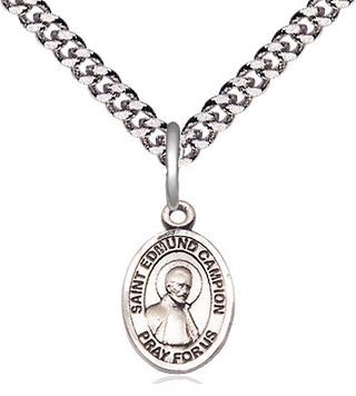 Pewter Saint Edmund Campion Medal Religious and Catholic Jewelry Engraved Catholic Saint Jewelry