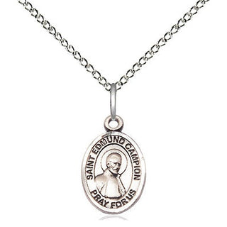 Sterling Silver Saint Edmund Campion Medal Religious and Catholic Jewelry Engraved Catholic Saint Jewelry