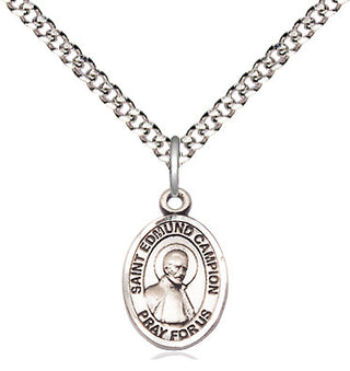 Sterling Silver Saint Edmund Campion Medal Religious and Catholic Jewelry Engraved Catholic Saint Jewelry
