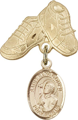 14kt Gold Filled Baby Boots St. Rene Goupil Baby Badge - Engravable