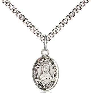 Pewter Immaculate Heart of Mary Medal Religious and Catholic Jewelry Engraved Catholic Saint Jewelry