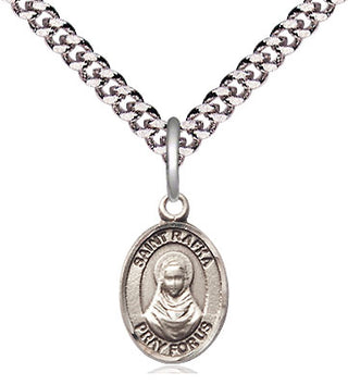 Pewter Saint Rafka Medal Religious and Catholic Jewelry Engraved Catholic Saint Jewelry
