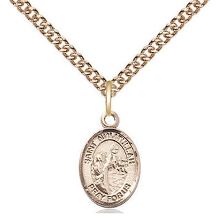 14kt Gold Filled Saint Nimatullah Medal Religious and Catholic Jewelry Engraved Catholic Saint Jewelry