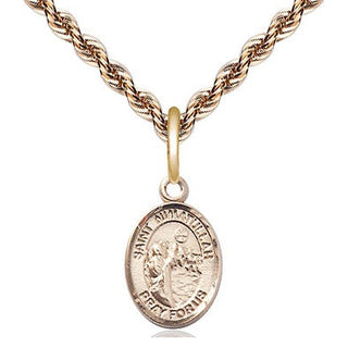 14kt Gold Filled Saint Nimatullah Medal Religious and Catholic Jewelry Engraved Catholic Saint Jewelry
