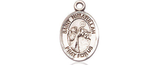 Pewter Saint Nimatullah Medal Engraved Catholic Saint Jewelry