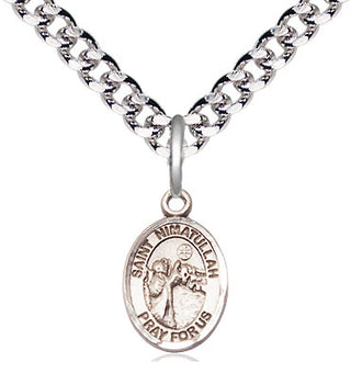 Pewter Saint Nimatullah Medal Religious and Catholic Jewelry Engraved Catholic Saint Jewelry
