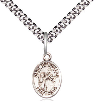 Pewter Saint Nimatullah Medal Religious and Catholic Jewelry Engraved Catholic Saint Jewelry