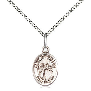 Sterling Silver Saint Nimatullah Medal Religious and Catholic Jewelry Engraved Catholic Saint Jewelry