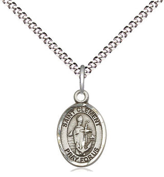 Pewter Saint Clement Medal Religious and Catholic Jewelry Engraved Catholic Saint Jewelry