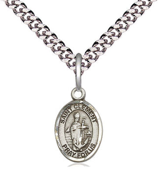 Pewter Saint Clement Medal Religious and Catholic Jewelry Engraved Catholic Saint Jewelry