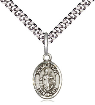 Pewter Saint Clement Medal Religious and Catholic Jewelry Engraved Catholic Saint Jewelry