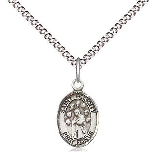 Pewter Saint Felicity Medal Religious and Catholic Jewelry Engraved Catholic Saint Jewelry