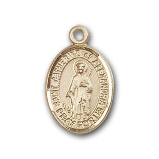 Gold-Filled Saint Catherine of Alexandria Pendant