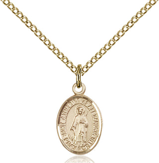 Gold-Filled St. Catherine of Alexandria Pendant