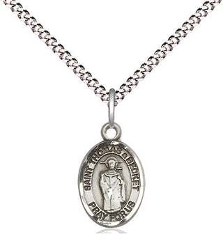 Pewter Saint Thomas A Becket Medal Religious and Catholic Jewelry Engraved Catholic Saint Jewelry