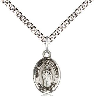 Pewter Saint Thomas A Becket Medal Religious and Catholic Jewelry Engraved Catholic Saint Jewelry