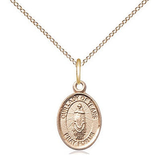 14kt Gold Filled Our Lady of Tears Medal Religious and Catholic Jewelry Engraved Catholic Saint Jewelry